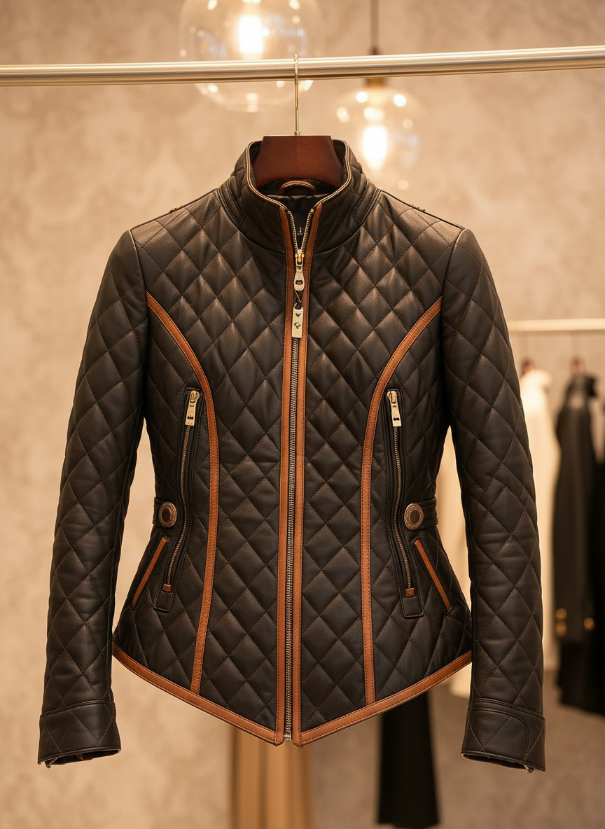 Lillian | Diamond-quilted Padded Jacket