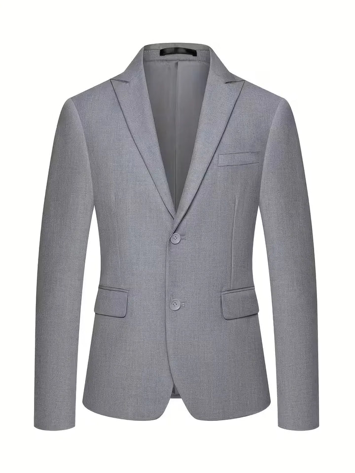 Slim Fit Double-Breasted Three-Piece Suit Set with Waistcoat for Men