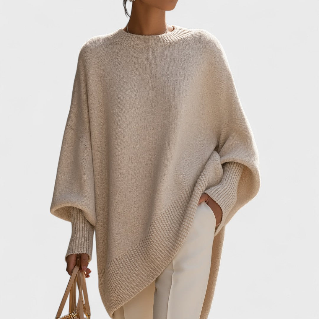 Mandy – Oversized Poncho Simple Elegance