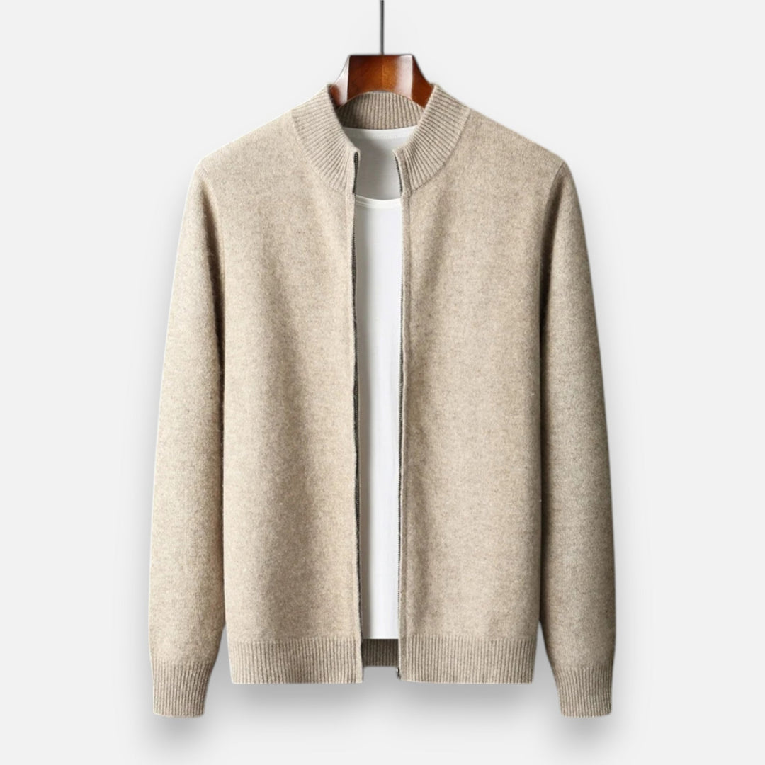 Joneex | Men’s Merino Wool Zip Sweater
