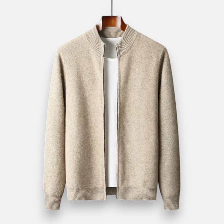 Joneex | Men’s Merino Wool Zip Sweater