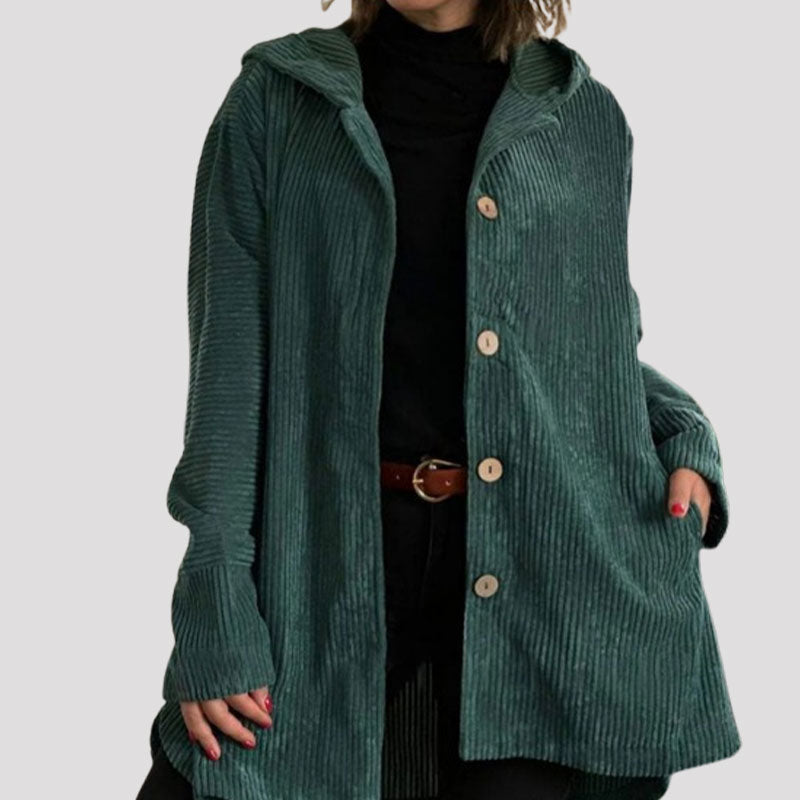 Daria - Corduroy Hooded Jacket