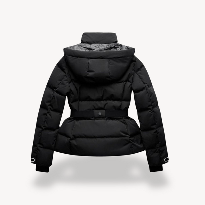 Joneex | Women's Puffer Jacket – Belted, Water-Resistant