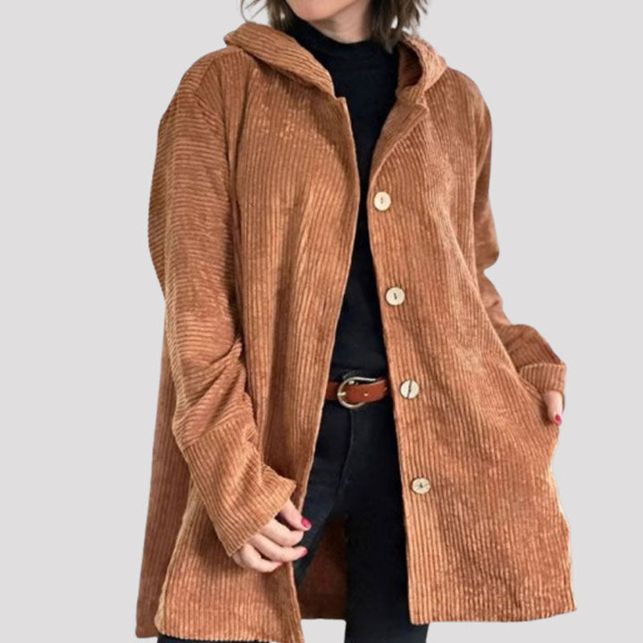 Daria - Corduroy Hooded Jacket