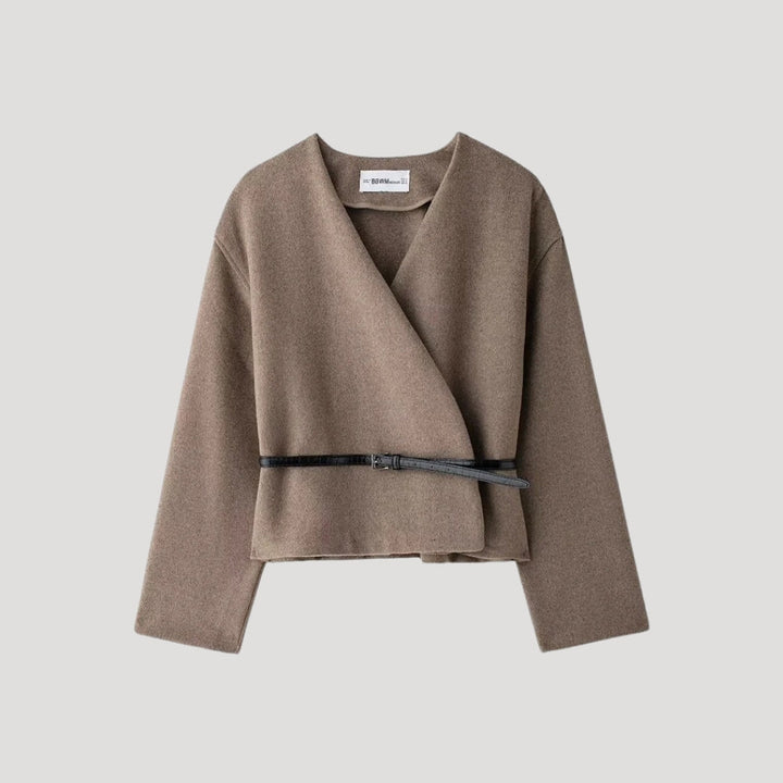 Emma | Women’s Spring Belted Wrap Jacket Top