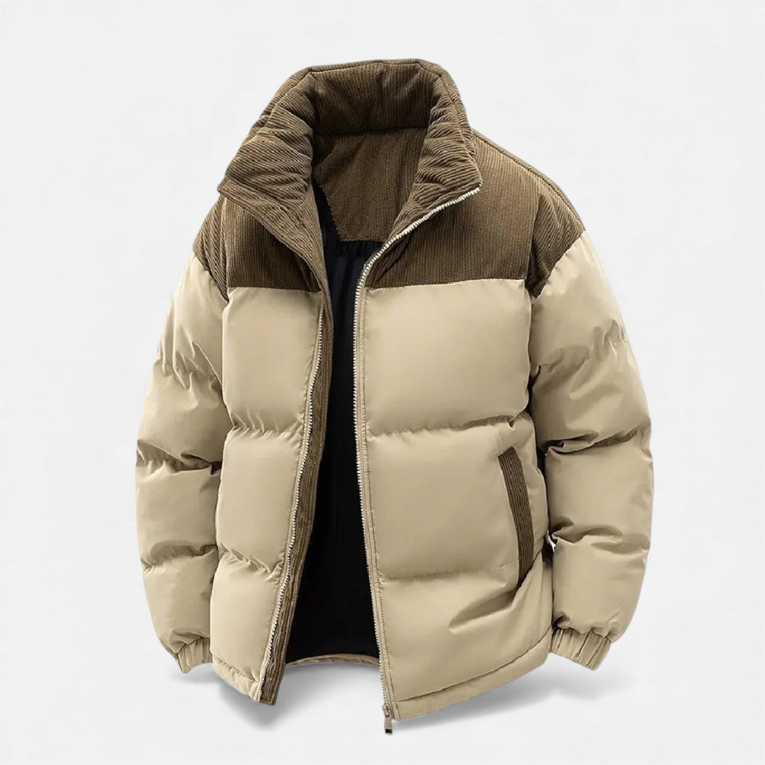 Joneex | Men’s Fleece-Lined Winter Jacket with Removable Hood