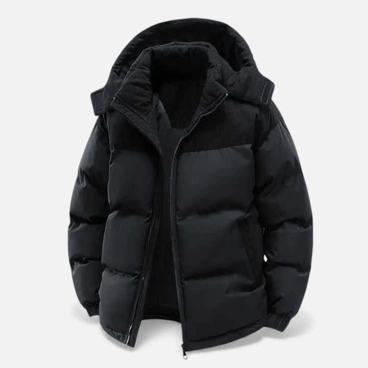Joneex | Men’s Fleece-Lined Winter Jacket with Removable Hood