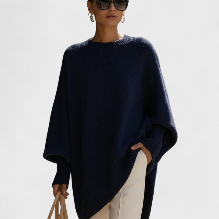 Mandy – Oversized Poncho Simple Elegance