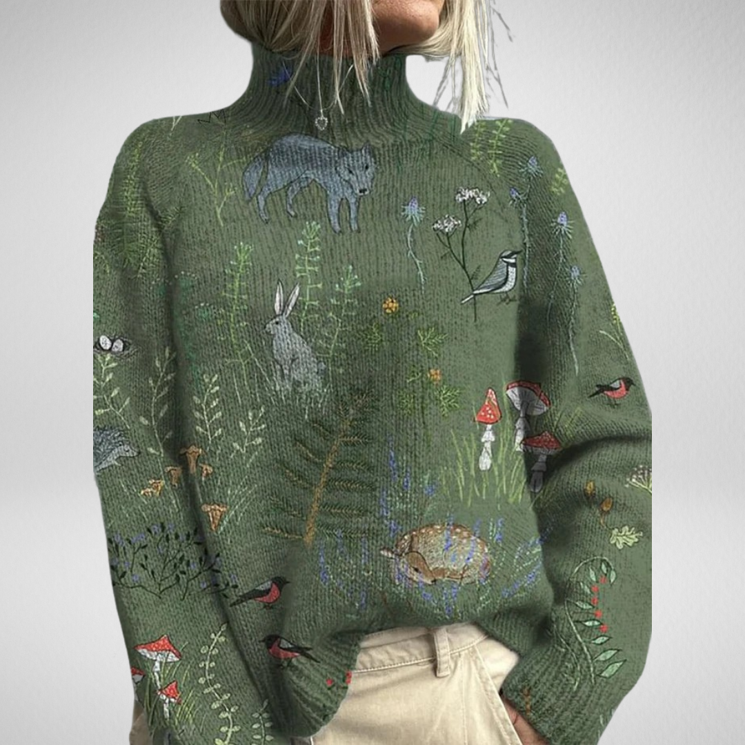 Apolline | Wild Garden Embroidered Jumper