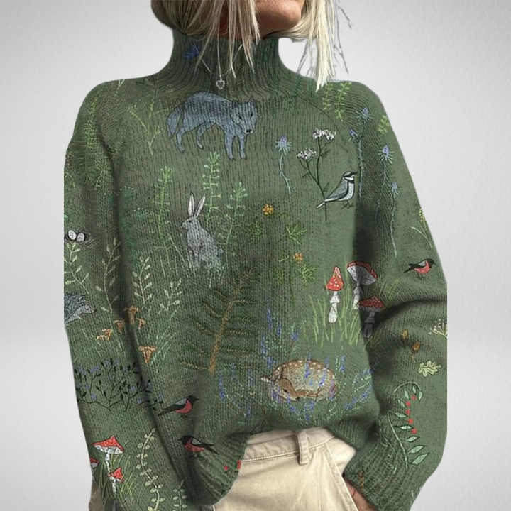 Apolline | Wild Garden Embroidered Jumper