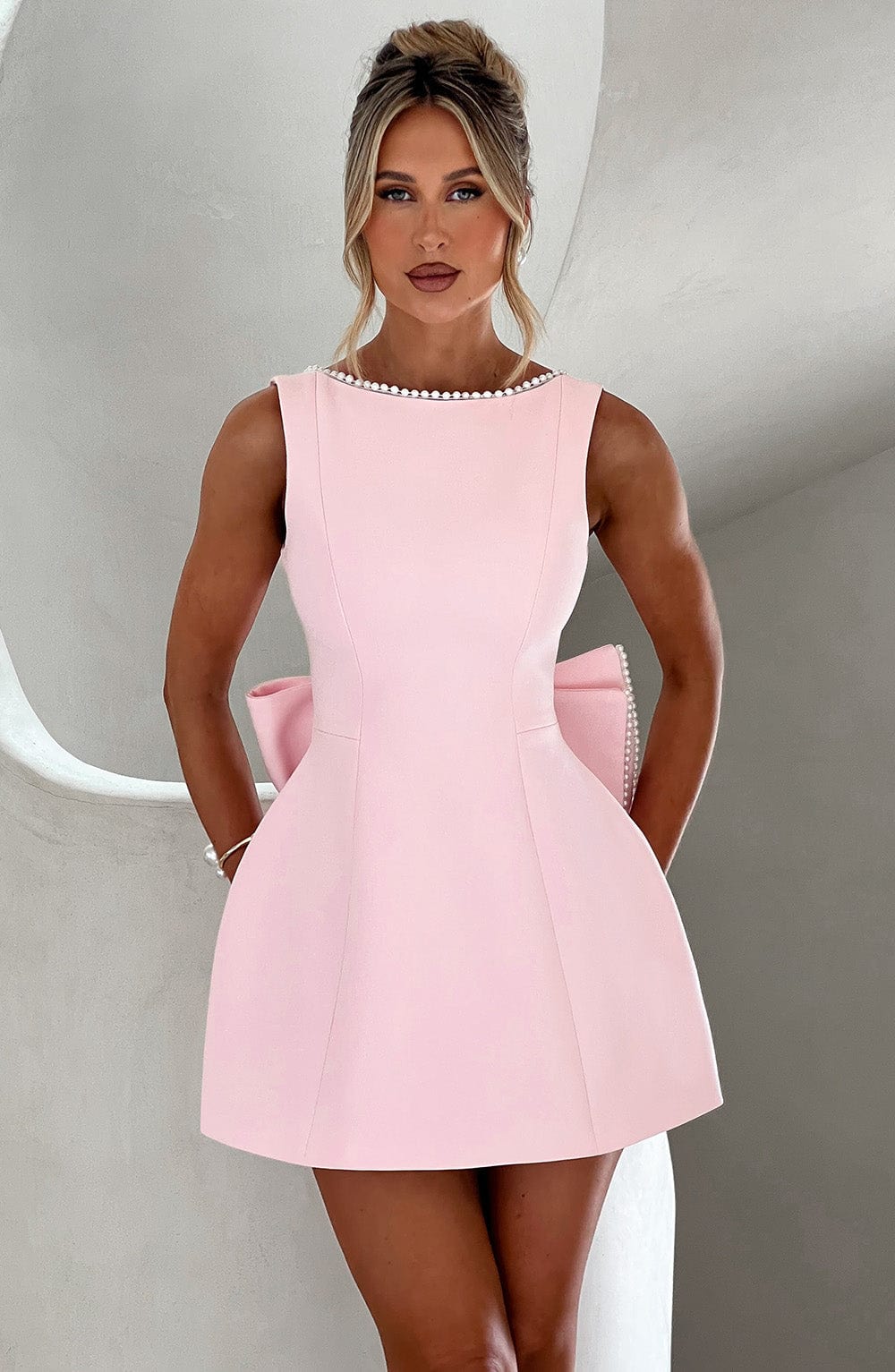 Jacklyn | Women Wedding Guest Structured Mini Dress