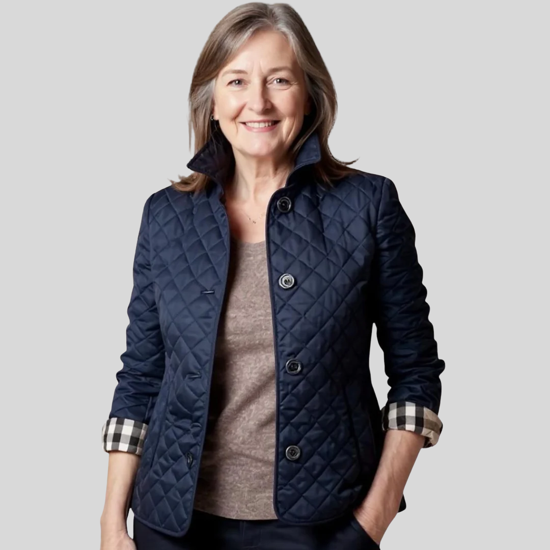 Verity | Casual Quilted Jacket with Turned-Down Collar