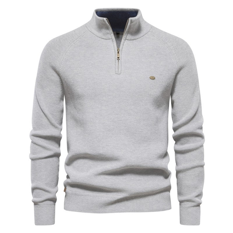 Joneex | Men’s Cotton Zip Sweater – Refined Knitwear for the Season