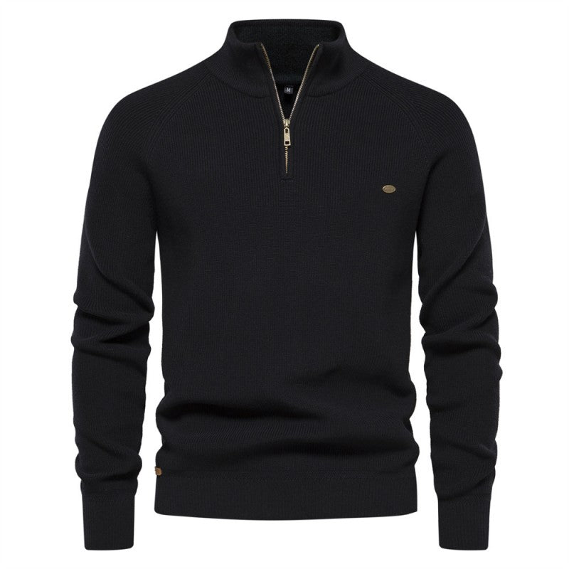 Joneex | Men’s Cotton Zip Sweater – Refined Knitwear for the Season