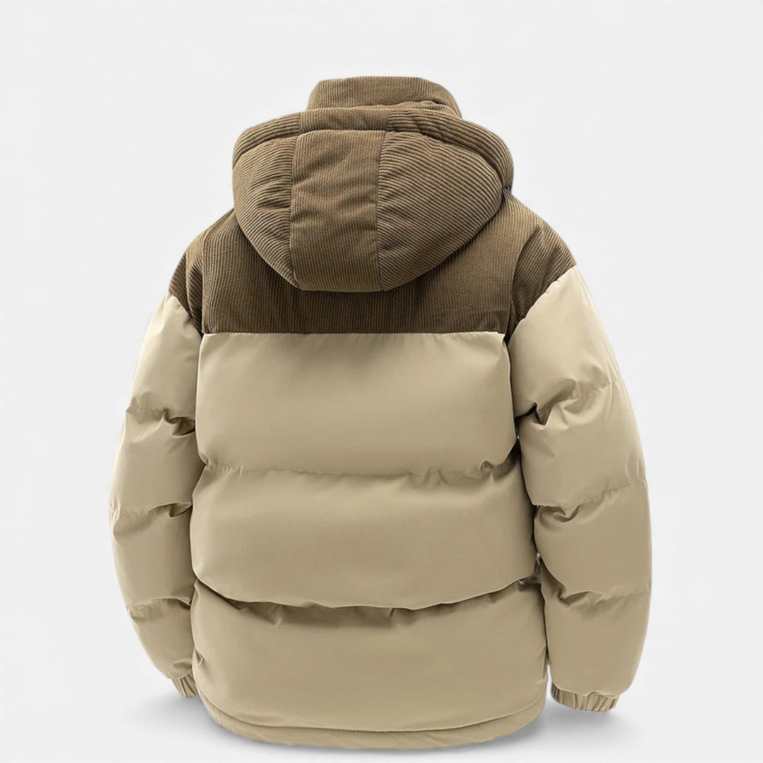 Joneex | Men’s Fleece-Lined Winter Jacket with Removable Hood