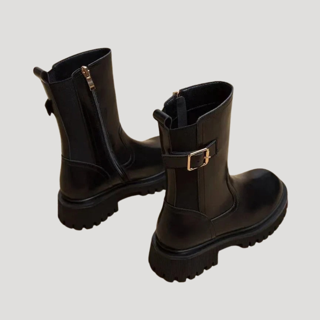 Lauren | Women’s Spring Chunky Mid-Calf Boots