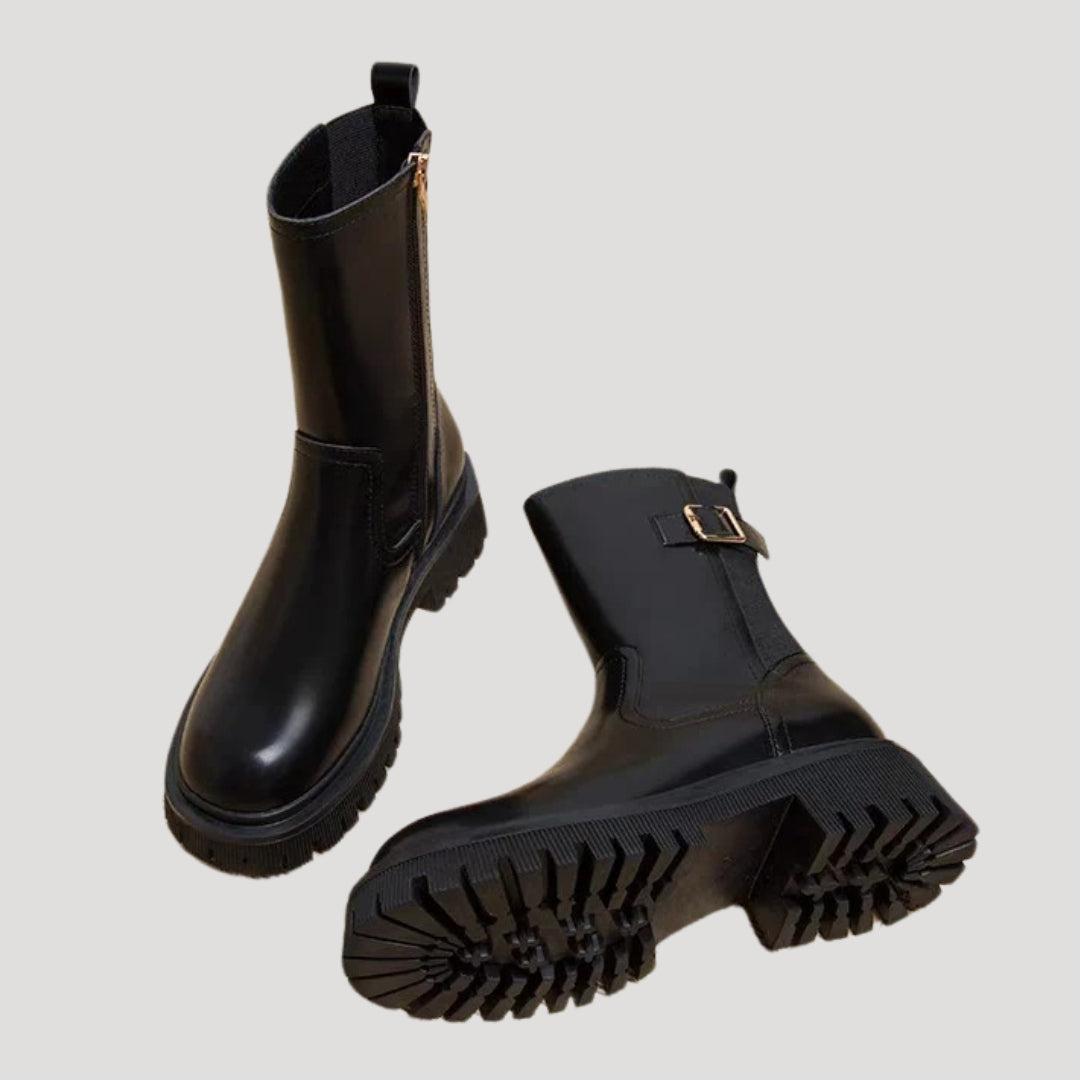 Lauren | Women’s Spring Chunky Mid-Calf Boots