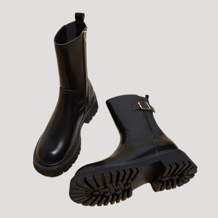 Lauren | Women’s Spring Chunky Mid-Calf Boots