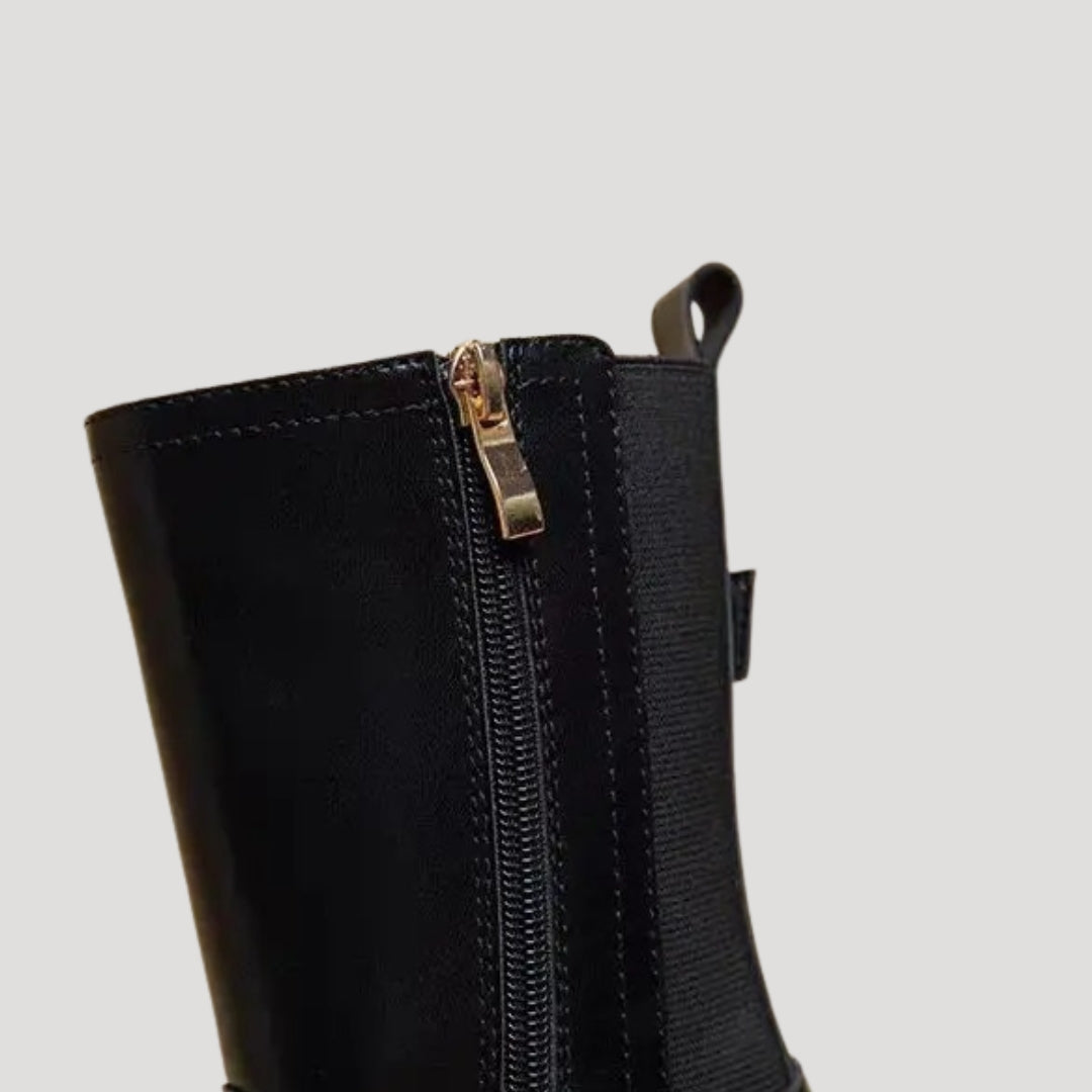 Lauren | Women’s Spring Chunky Mid-Calf Boots