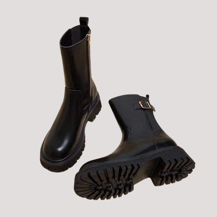 Lauren | Women’s Spring Chunky Mid-Calf Boots