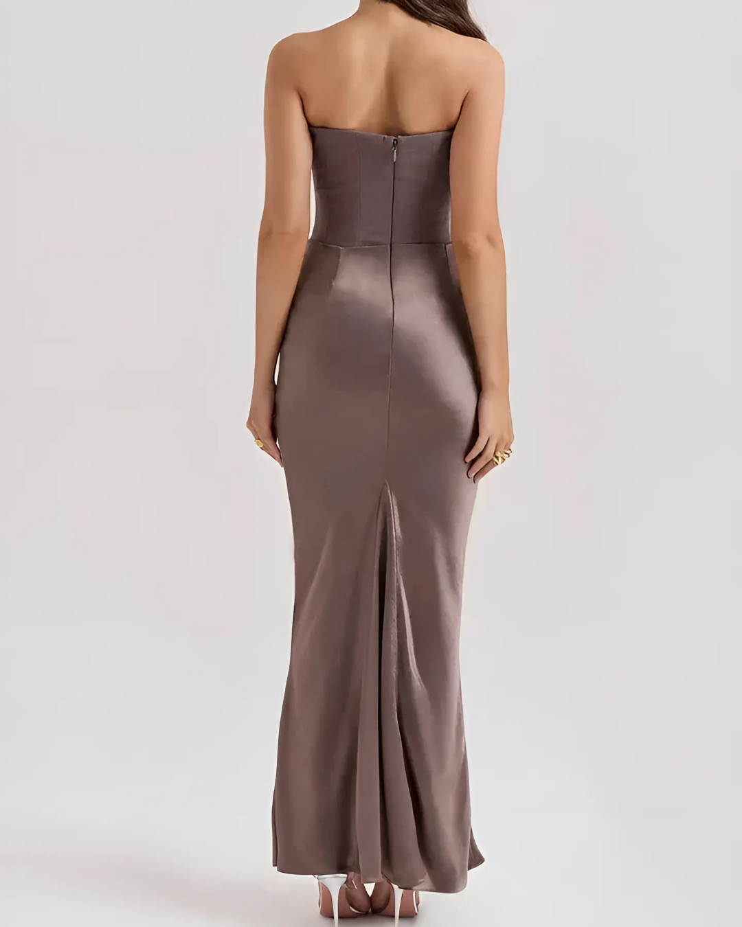 Hannah | Women Wedding Guest Draped Maxi Dress