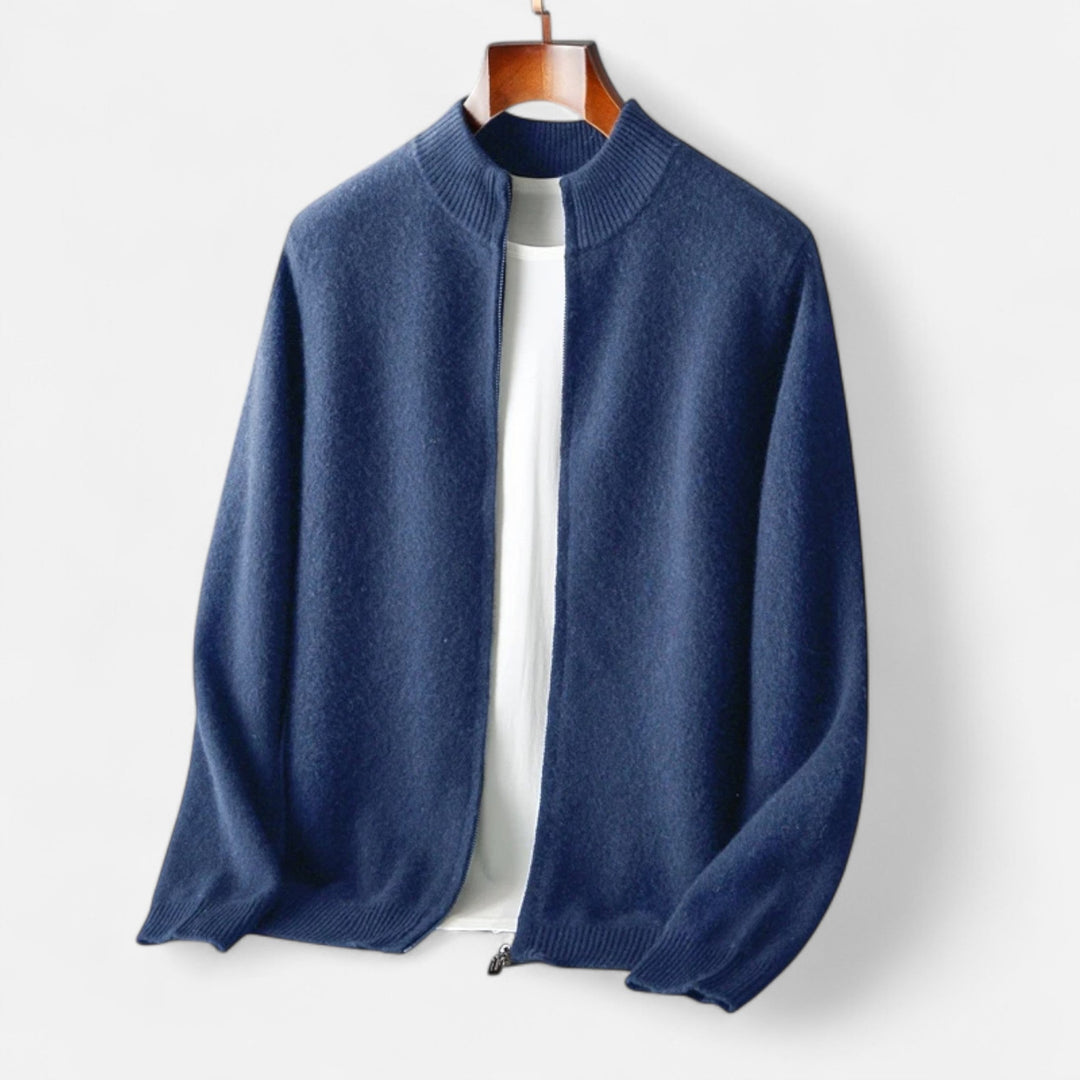 Joneex | Men’s Merino Wool Zip Sweater