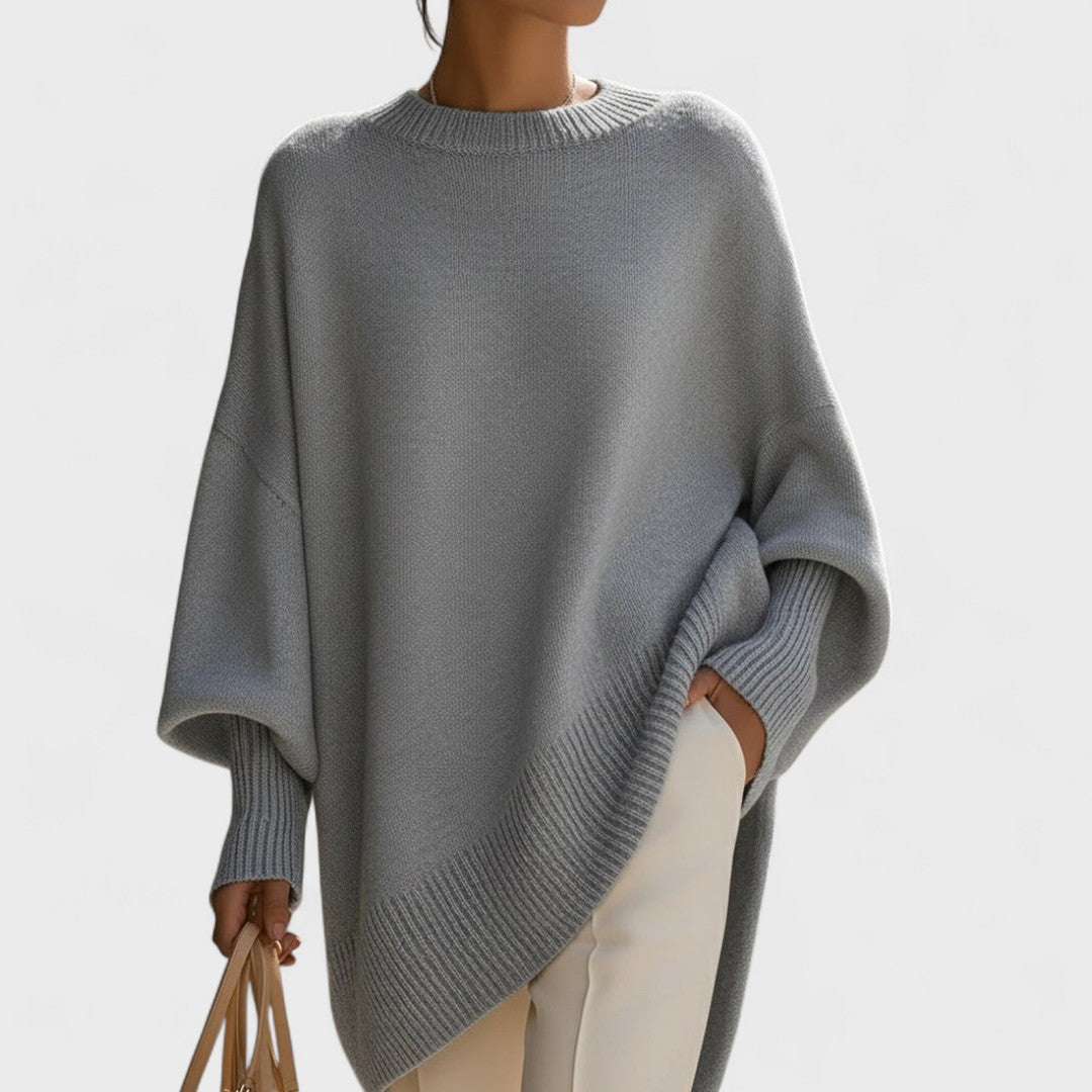 Mandy – Oversized Poncho Simple Elegance