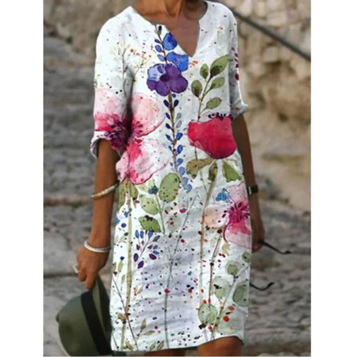 Nissa | Summer Dress with Graphic Print for Women | Mini