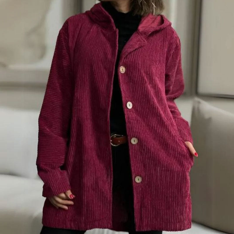 Daria - Corduroy Hooded Jacket
