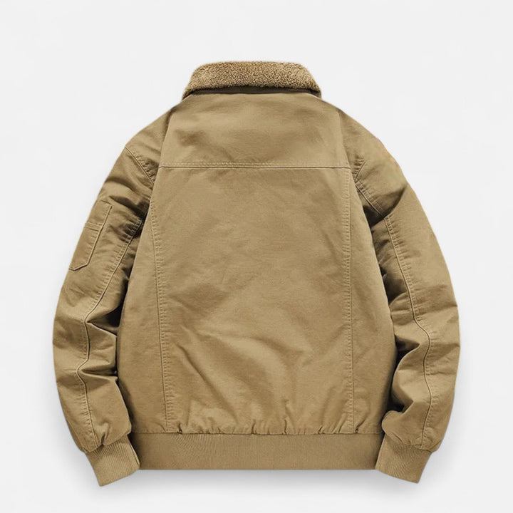 Joneex | Men’s Casual Jacket – Refined Cotton & Lambswool Blend