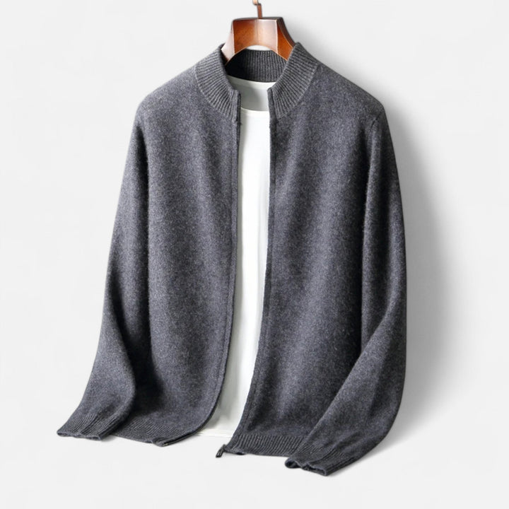 Joneex | Men’s Merino Wool Zip Sweater