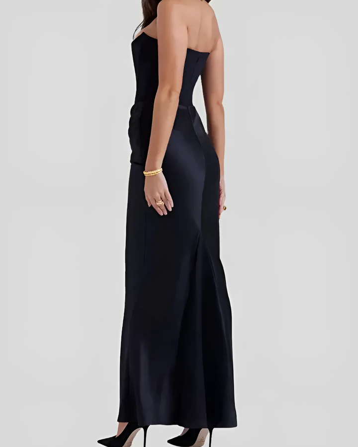 Hannah | Women Wedding Guest Draped Maxi Dress