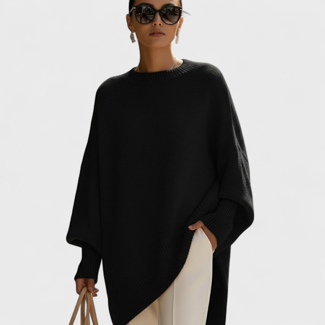 Mandy – Oversized Poncho Simple Elegance