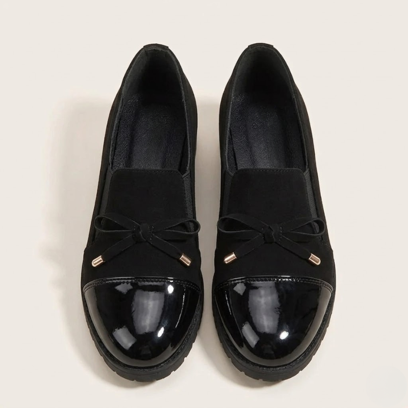 Women’s Moccasins with Low Heel – Elegant Bow Detail