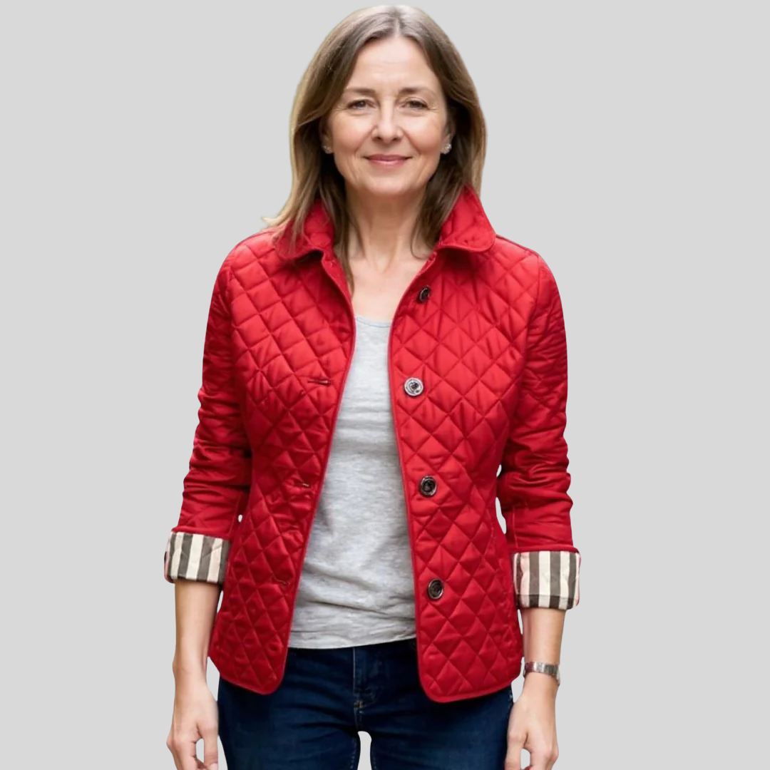 Verity | Casual Quilted Jacket with Turned-Down Collar