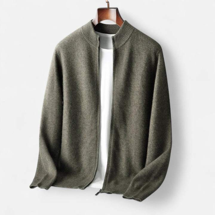 Joneex | Men’s Merino Wool Zip Sweater