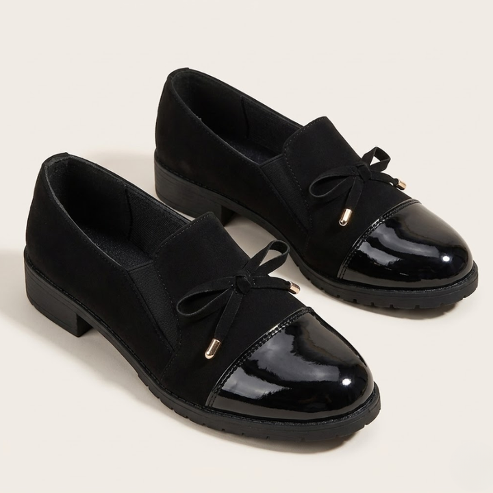 Women’s Moccasins with Low Heel – Elegant Bow Detail