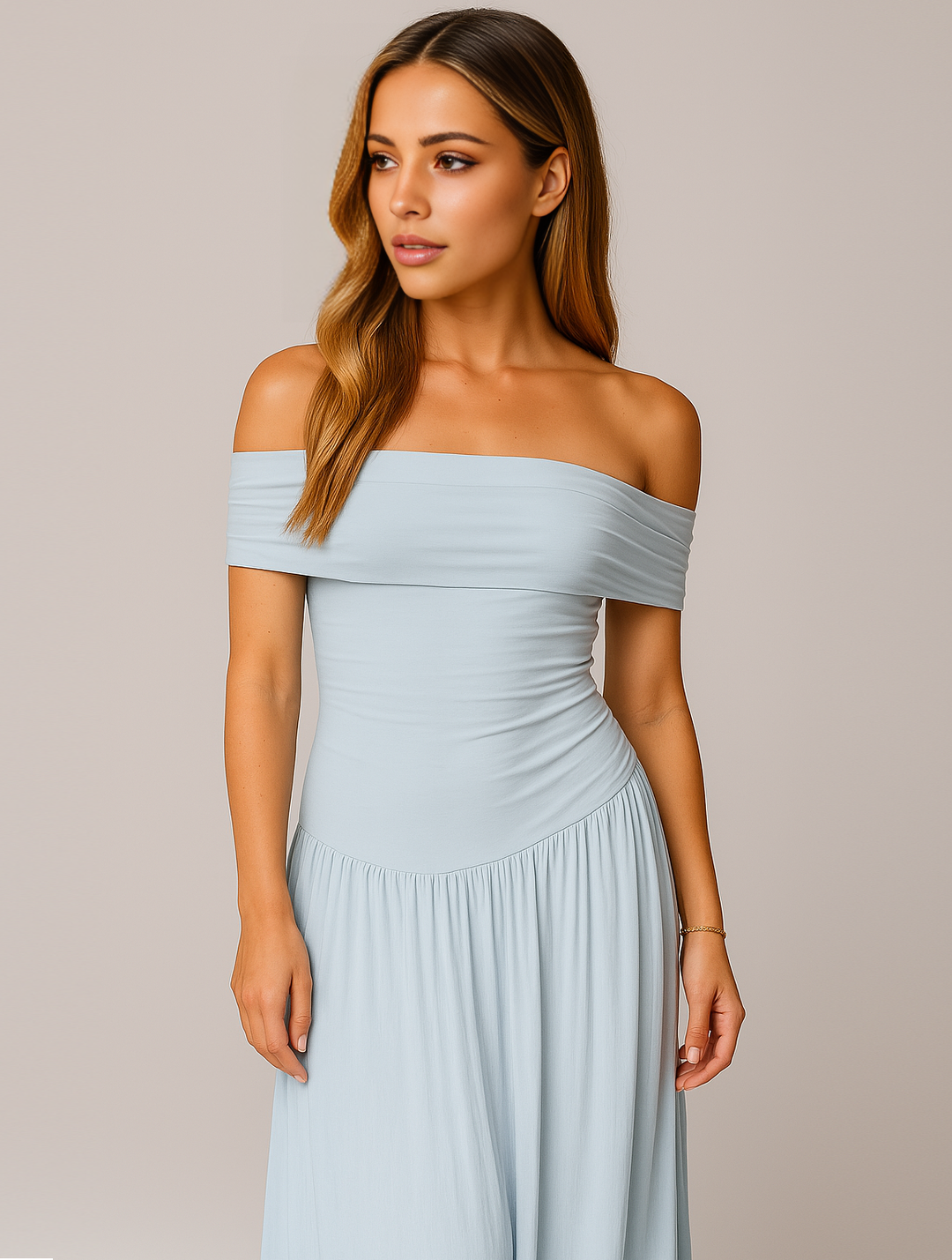 Arden | Women's Wedding Guest Pleated Maxi Dress