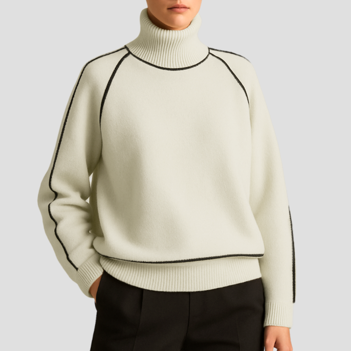 Yara | Refined Contrast Jumper