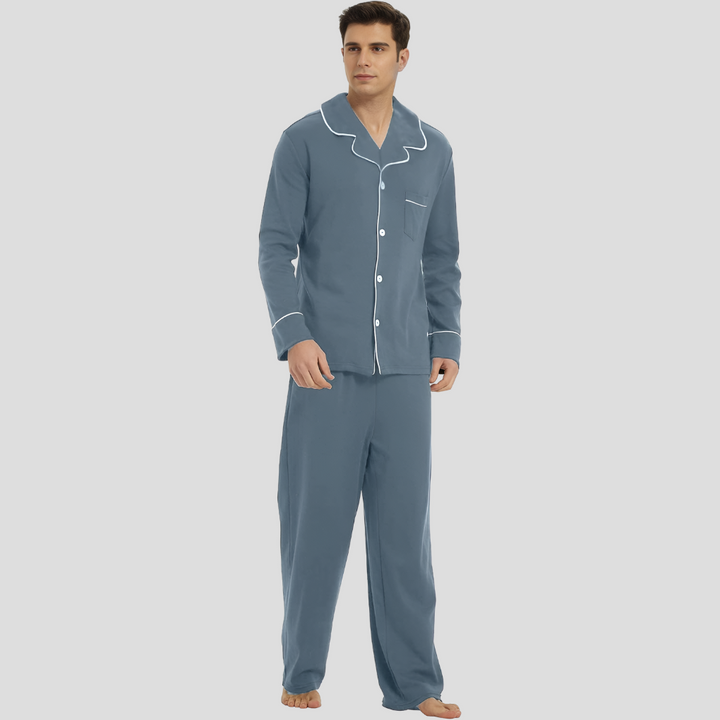 Andrew | Men’s Long Sleeve Classic Pajama Set