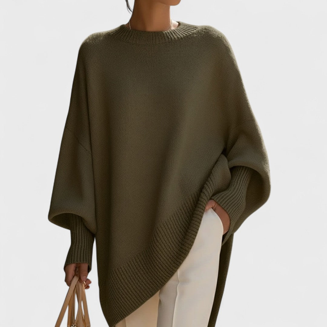 Mandy – Oversized Poncho Simple Elegance