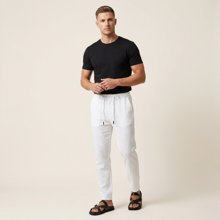 Men’s Linen Pants – Stylish Drawstring Trousers