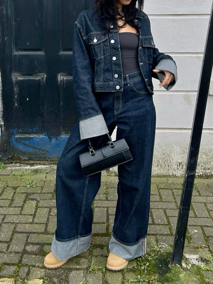 Nancy | Women’s Spring Cropped Jacket Pants Set