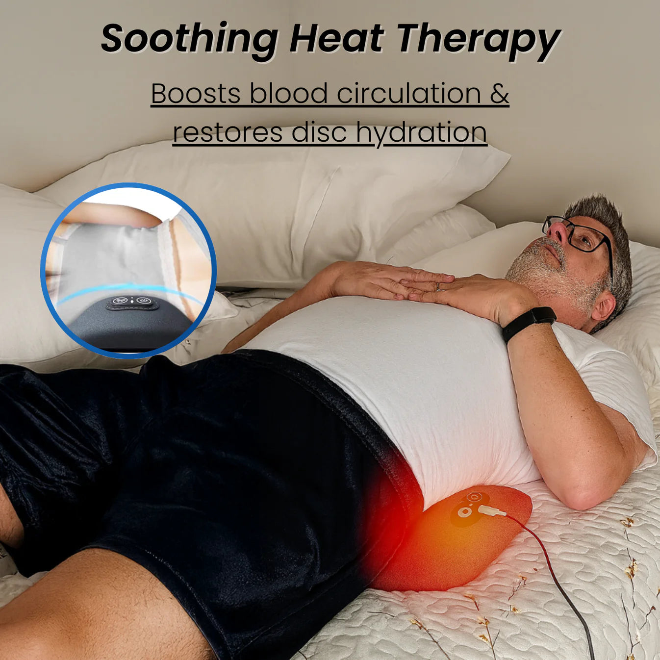 3-in-1 Smart Pillow for Back Pain Relief