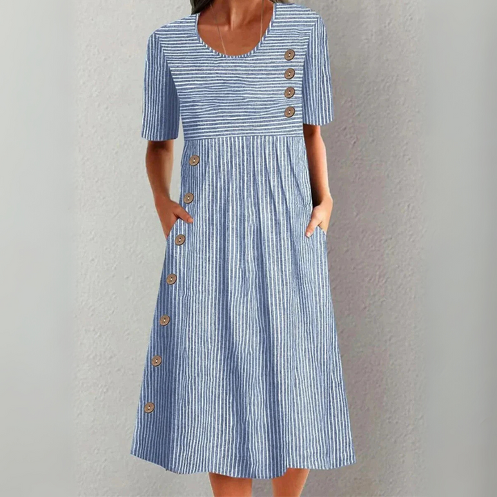 The Camille Breeze™ | Summer Stripe Midi