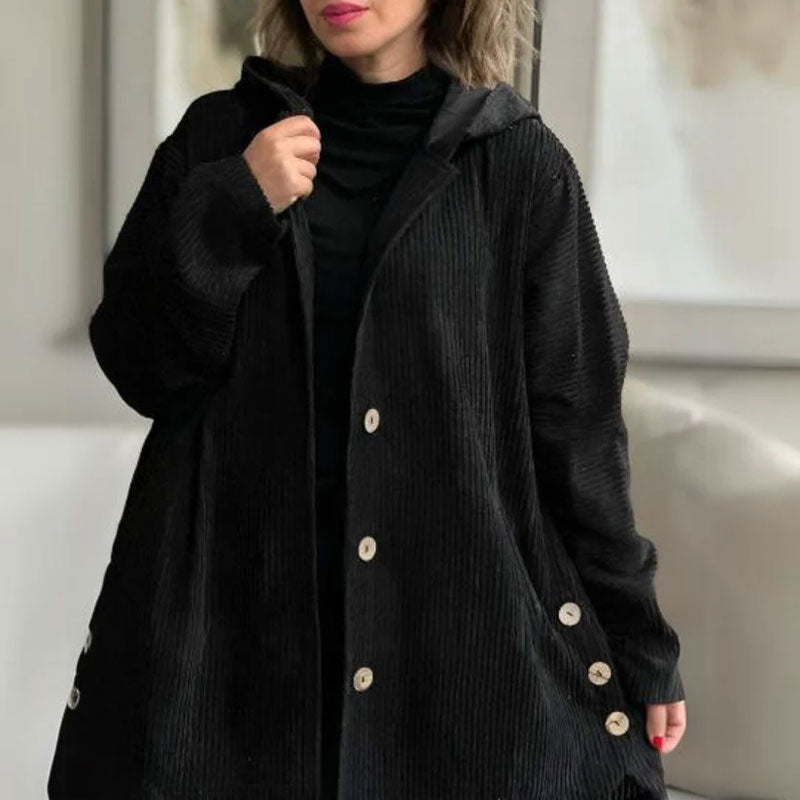Daria - Corduroy Hooded Jacket