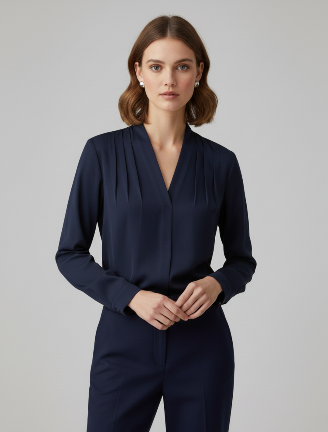 Bethany | Women’s Puff Sleeve Blouse Tailored Waist