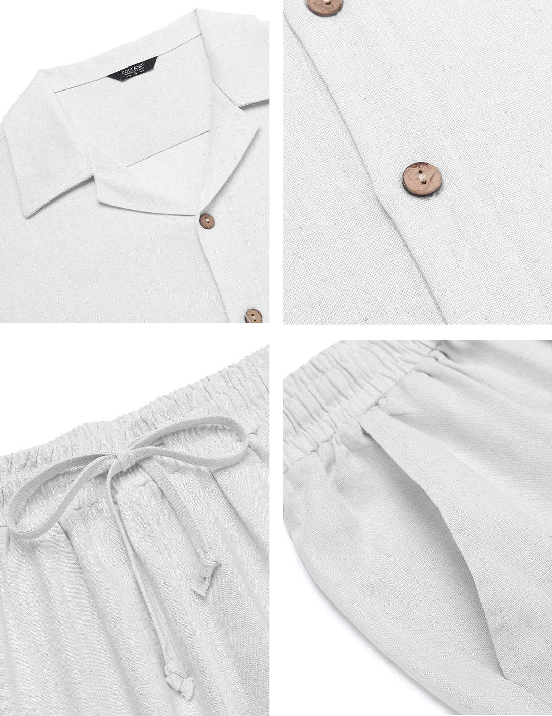 Casual Linen Style Beach Sets Summer
