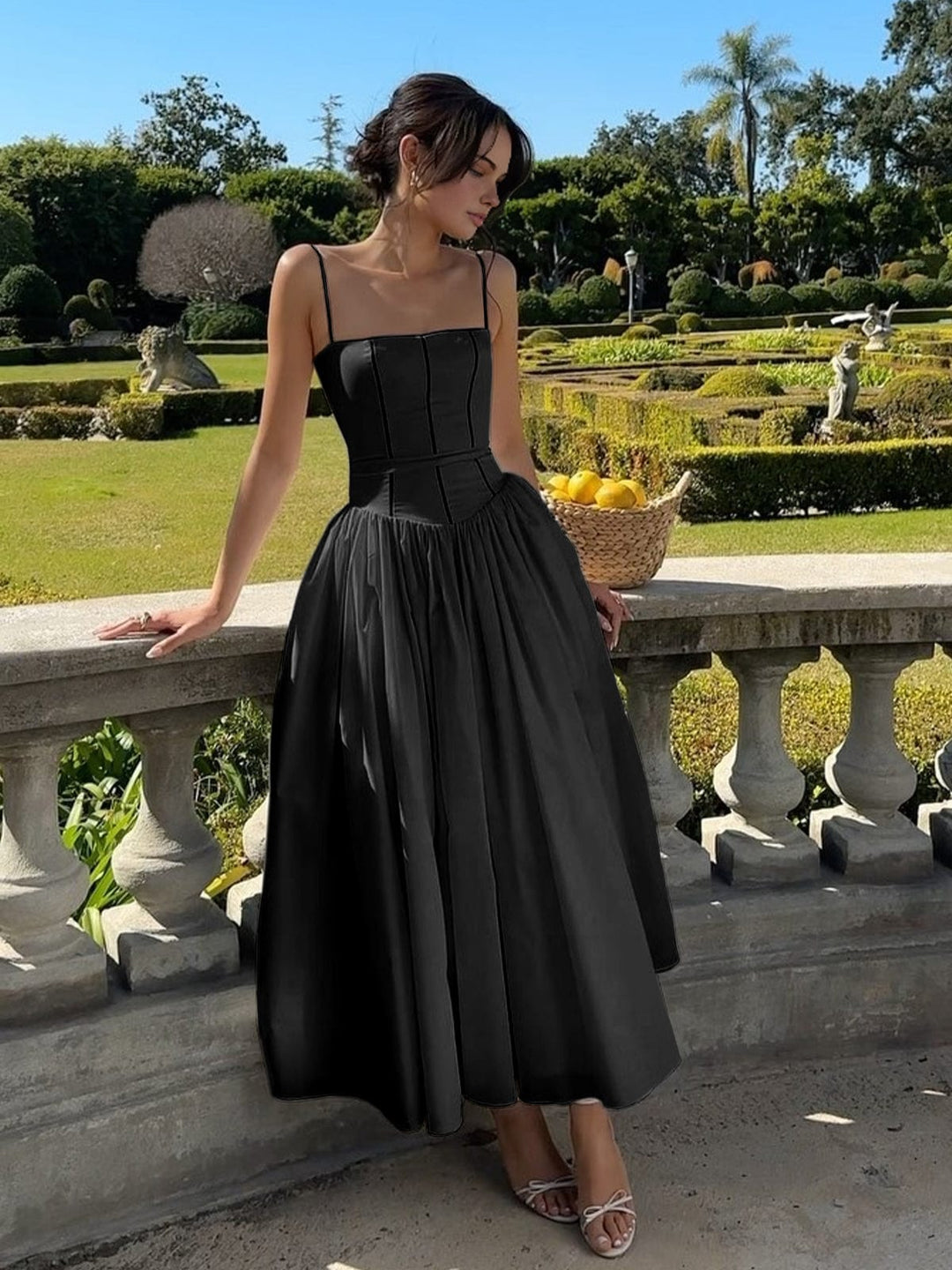 Katherine | Women Wedding Guest Corset Midi Dress
