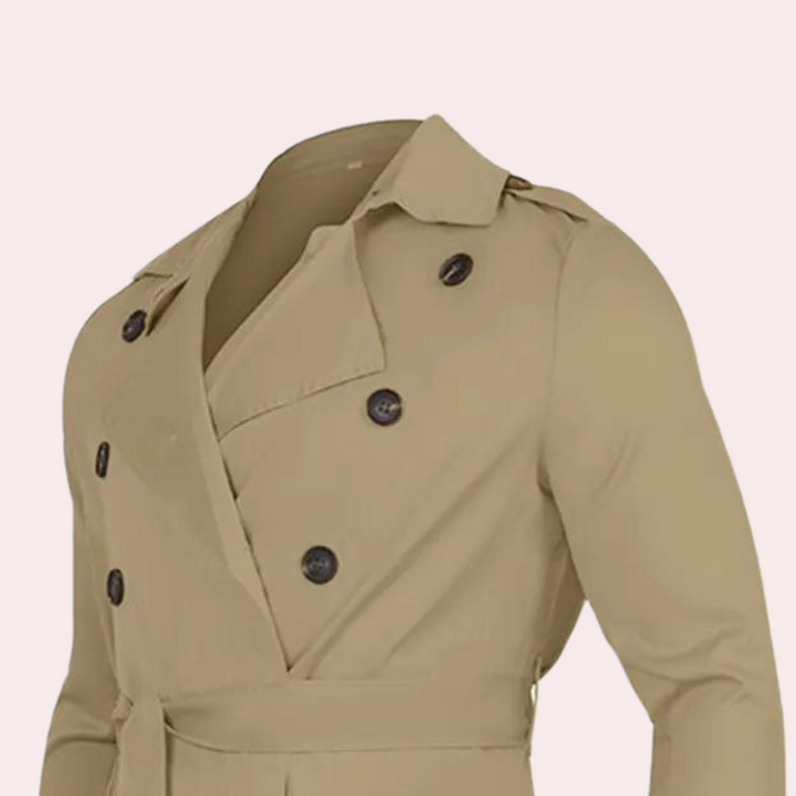 Stylish Waterproof Trench Coat for Men